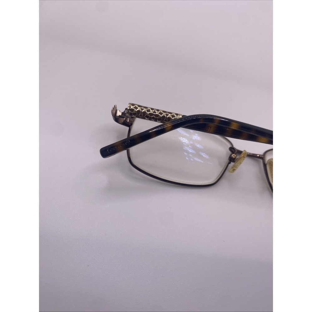 Coach Eyeglasses FRAMES ONLY Gertie 51-16-135 Brown Tortoise 383 - Picture 6 of 16